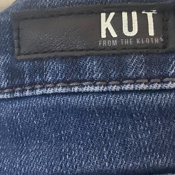 KUT from the Kloth Size 12 Dark Wash Straight Leg Jeans Mid Rise Stretch - Picture 10 of 10